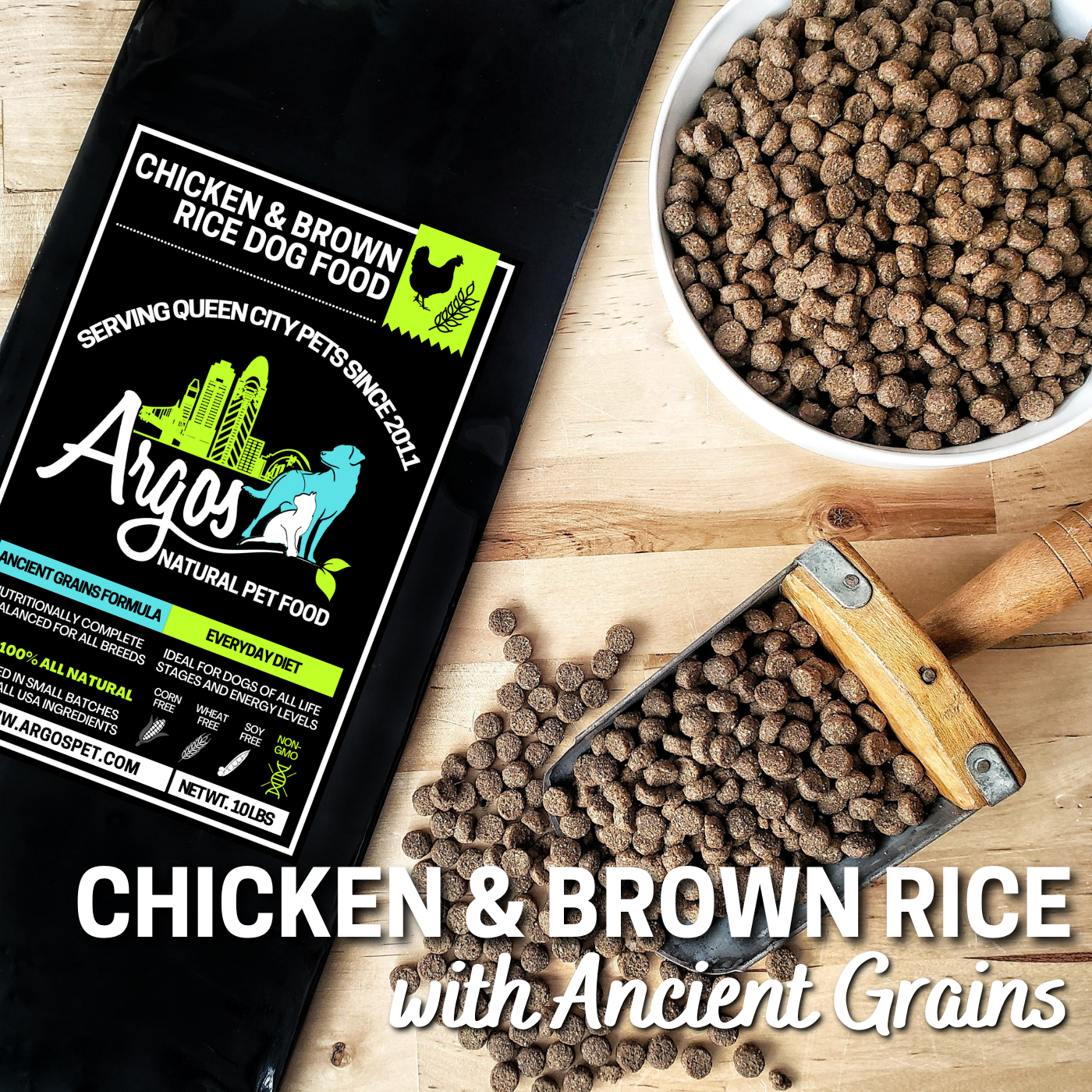 Argos Chicken Brown Rice Dog Food by the Bag 40 Lb Bag Argos